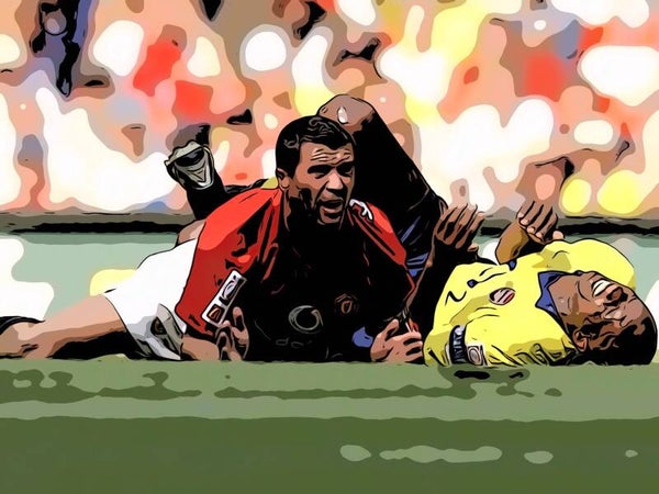 Roy Keane Manchester United Football Pop Art Print