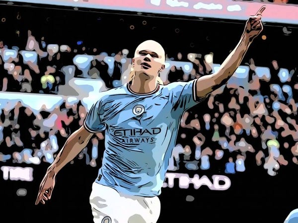 Erling Haaland Manchester City Football Pop Art Print