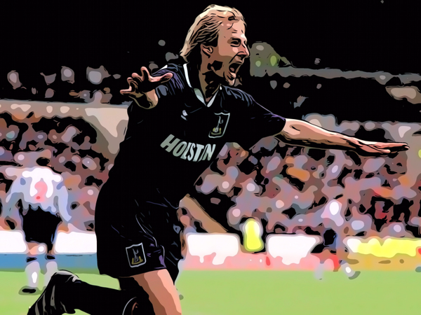 Jurgen Klinsmann Tottenham Hotspur Football Pop Art Print