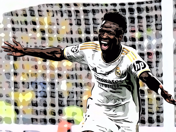 Vinicius Jr Real Madrid Football Pop Art Print