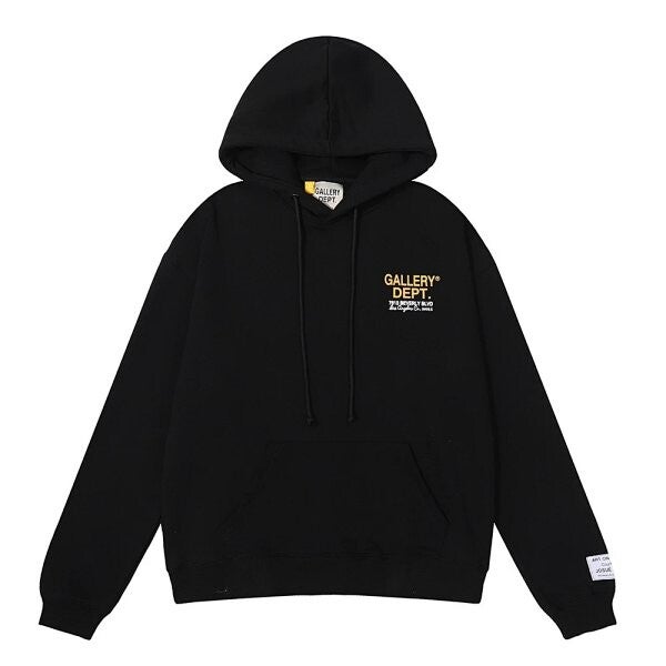 Galerie Dépt hoodie Black Yellow