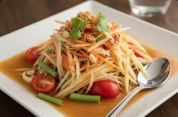 Entrée: Somtam / Salade de papaye