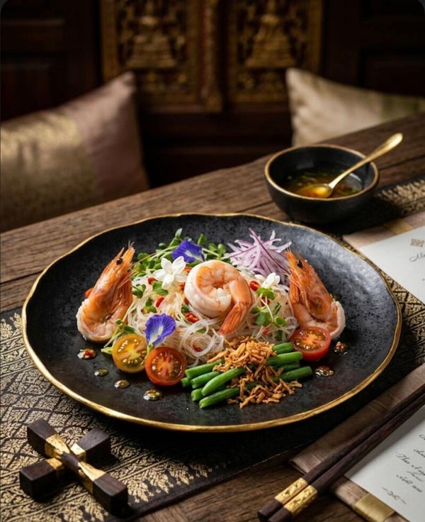 Yam wounsen talay/ vermicelle de riz au fruits de mer