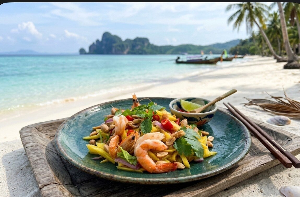 Entrée : Yam mamuang/ salade de mangue