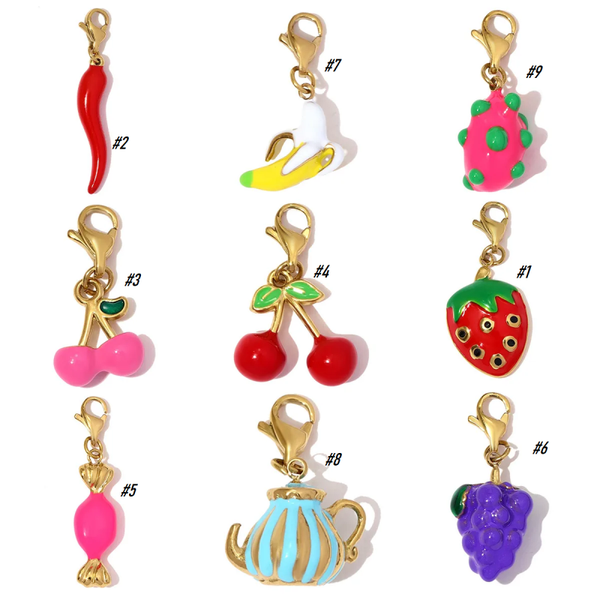 🌈 Breloques colorées en émail personnaliser vos colliers ou bracelets DIY.