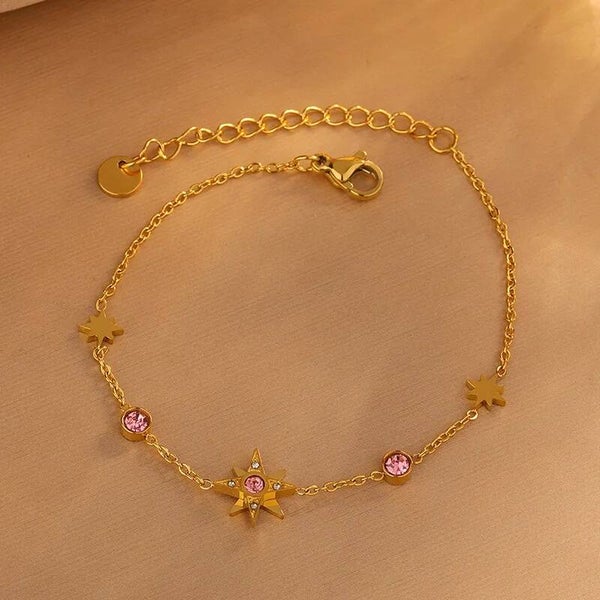 Bracelet Nova Rose – Acier Inoxydable 304 Doré Fin Femme