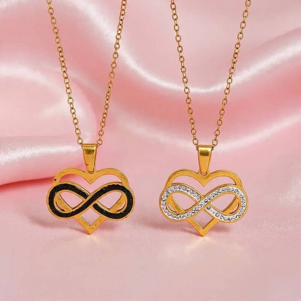 Collier Cœur Infini Strass – L’Amour Sans Limites, Un Bijou Qui Dure