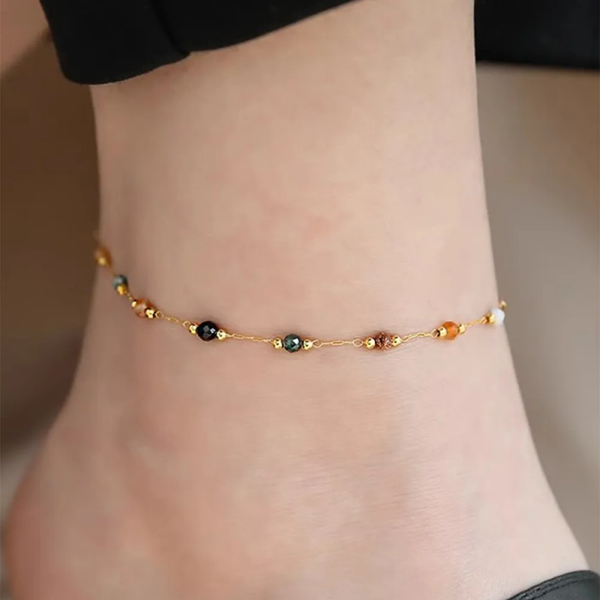 Bracelet de Cheville Élégant & Romantique perlé | Acier Inoxydable 304 | vanbijoux