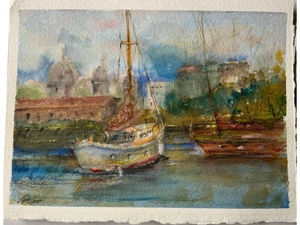 Acuarela , Arribando a Puerto