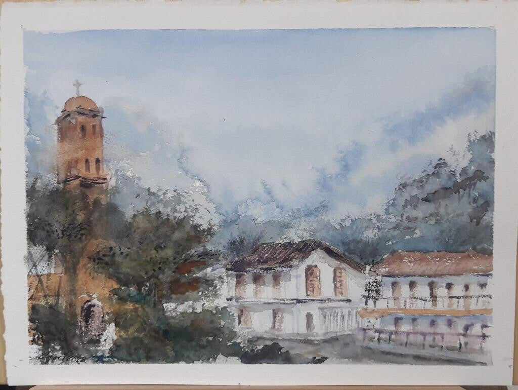 Acuarela, Pueblo Pijao