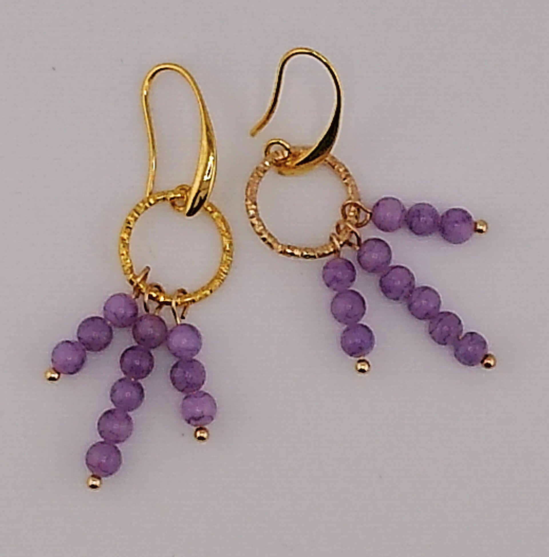 'Circle Collection' Handmade Natural Persian Agate Earrings