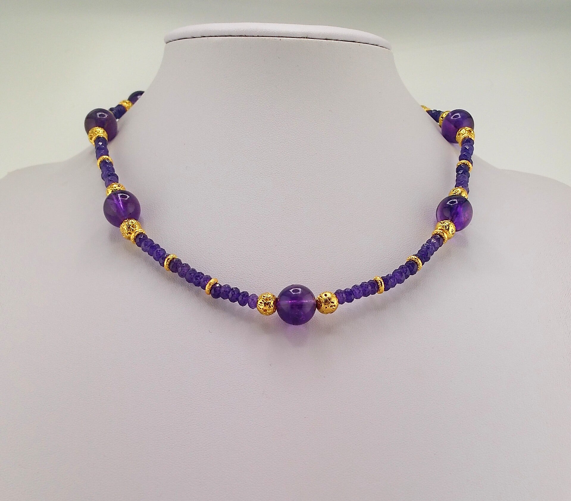 Zambian African Amethyst Necklace