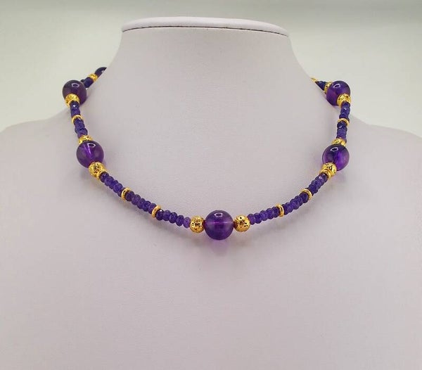 Zambian African Amethyst Necklace