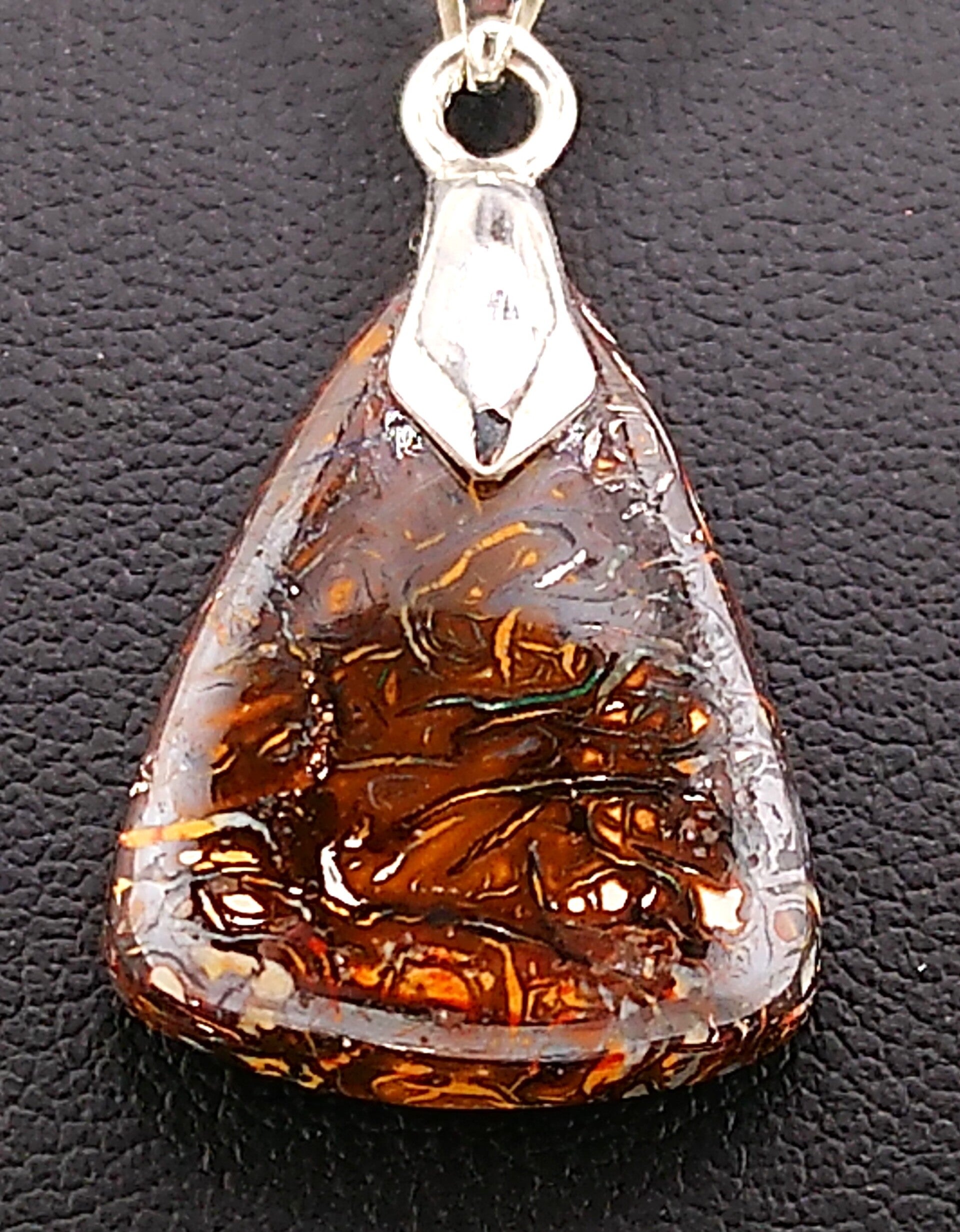 Natural Australian Koroit Opal Necklace – 17"