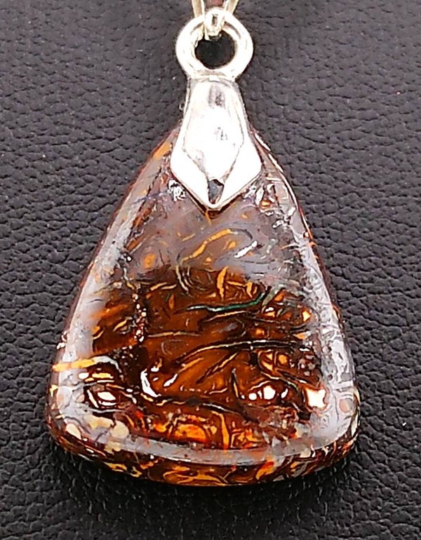 Natural Australian Koroit Opal Necklace – 17"