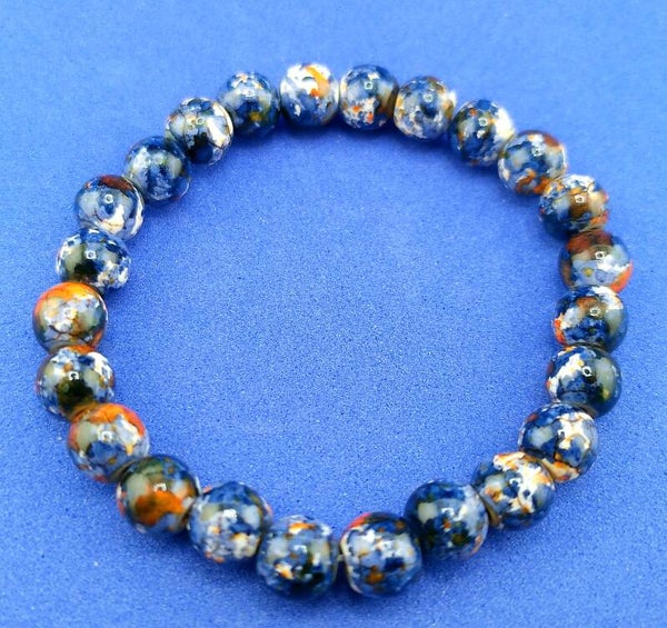 Natural Sodalite Stretchy Bracelet - 8mm Beads