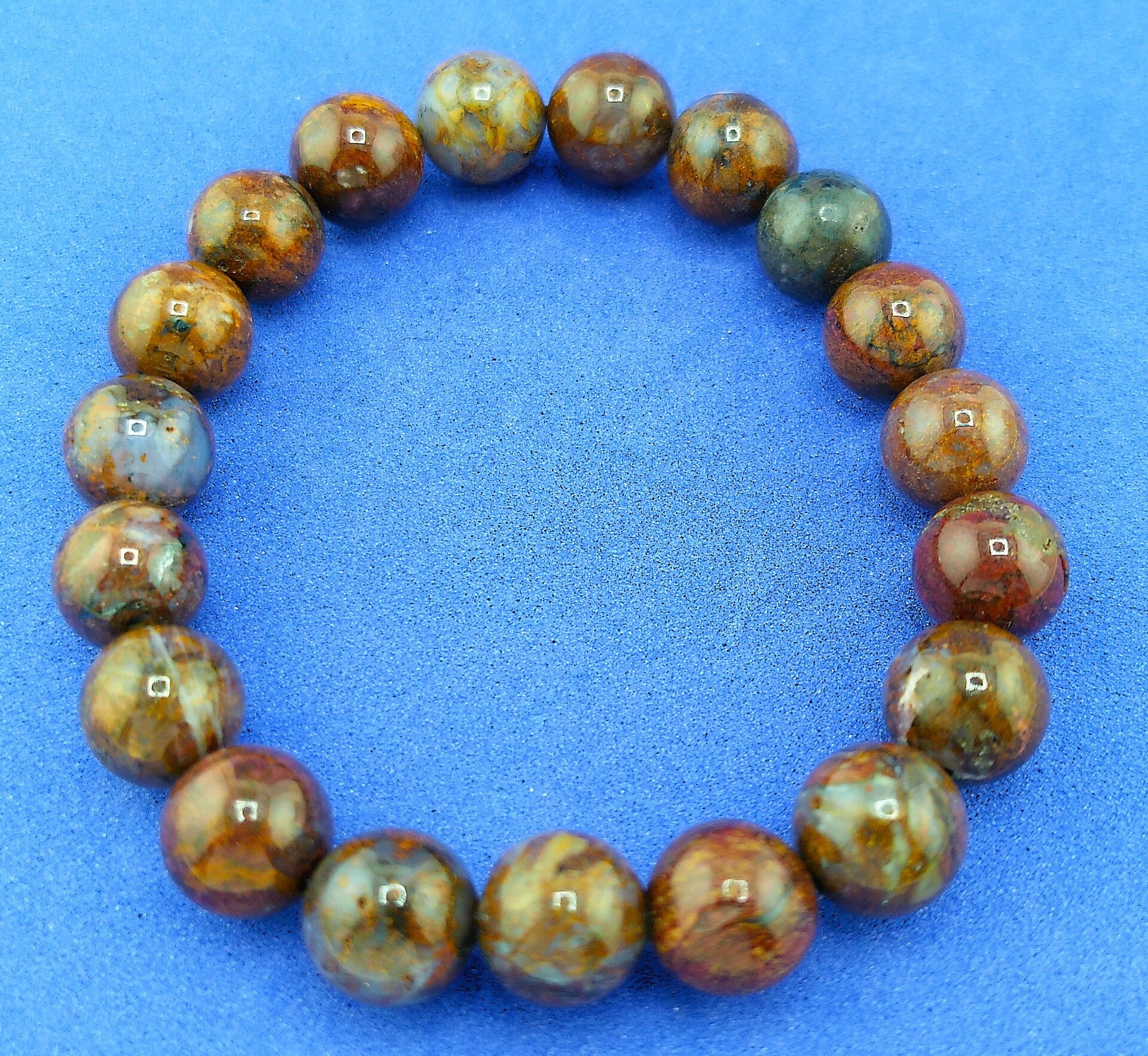 Rare Natural Pietersite Stretch Bracelet – 10mm Beads