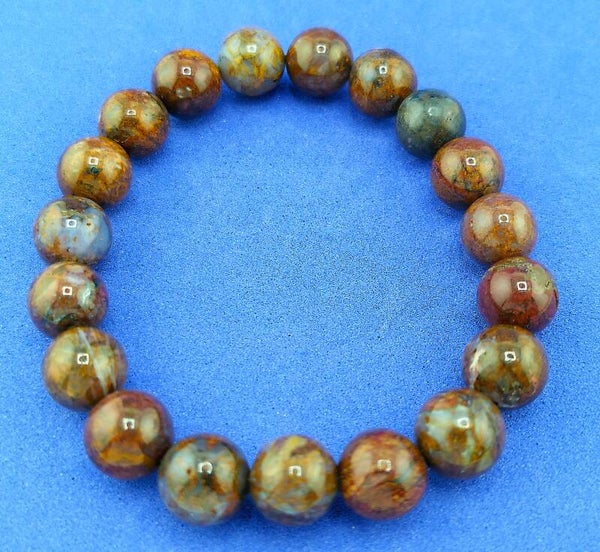 Rare Natural Pietersite Stretch Bracelet – 10mm Beads