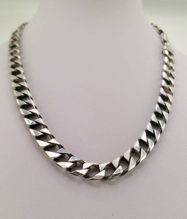 Special Offer - Heavy Solid 925 Sterling Silver Curb Chain – Made in Italy
