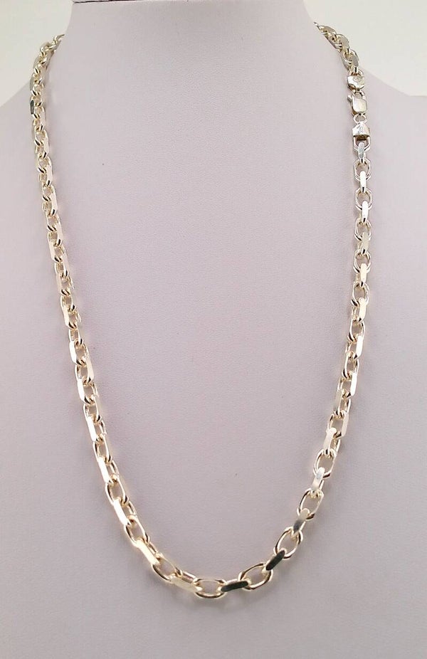 Special Offer - Designer Inspired Cable Link Necklace – Solid 925 Sterling Silver (Made in Italy)