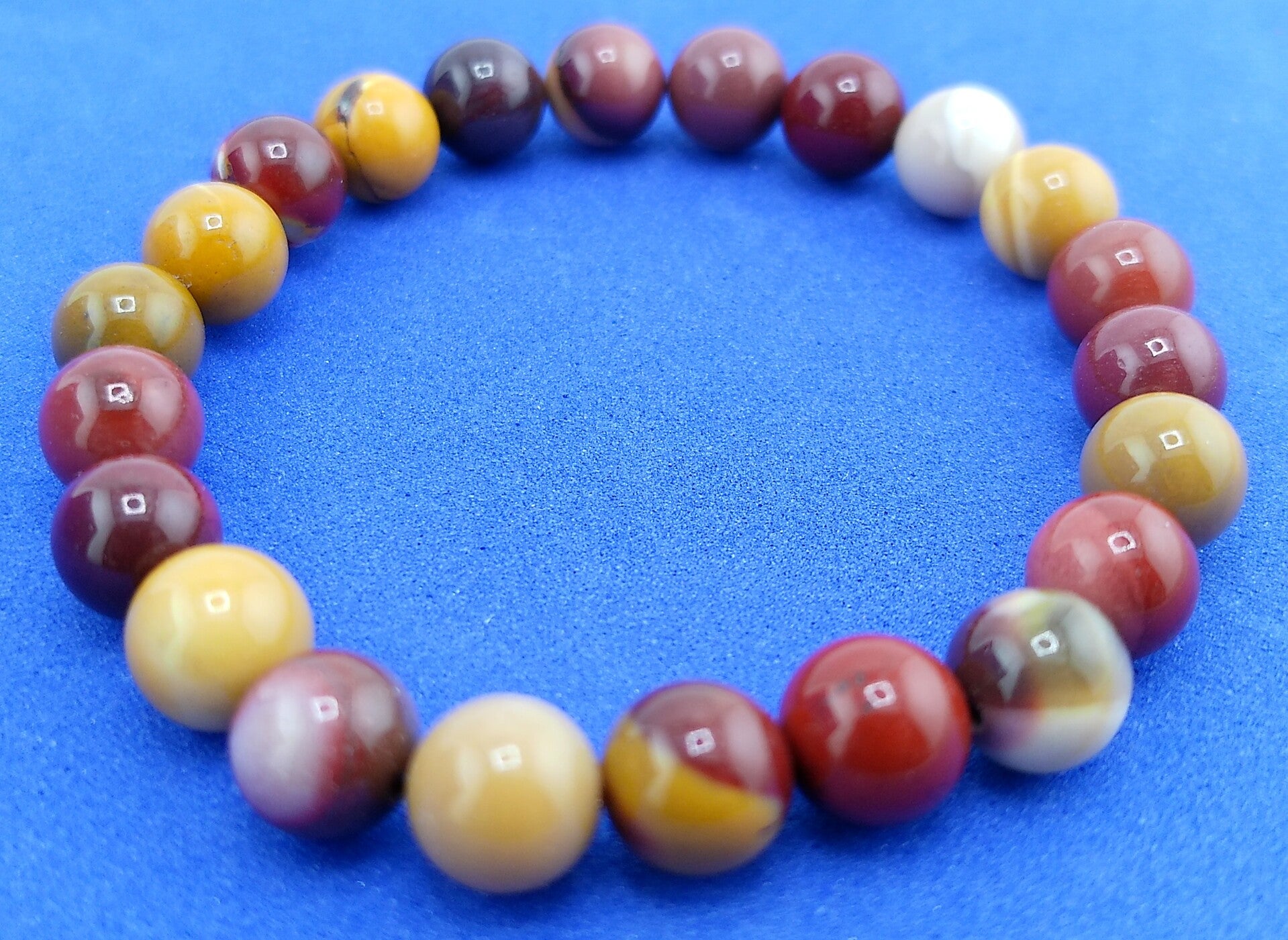 Natural Australian Mookite Bracelet – Unisex Stretch Fit