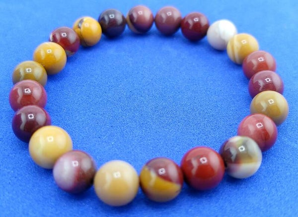 Natural Australian Mookite Bracelet – Unisex Stretch Fit
