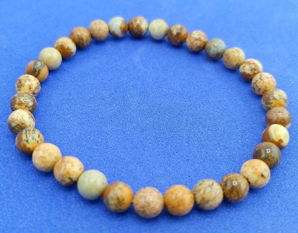 Earthy Multi-Colour Fancy Jasper Bracelet – Unisex Stretch Fit