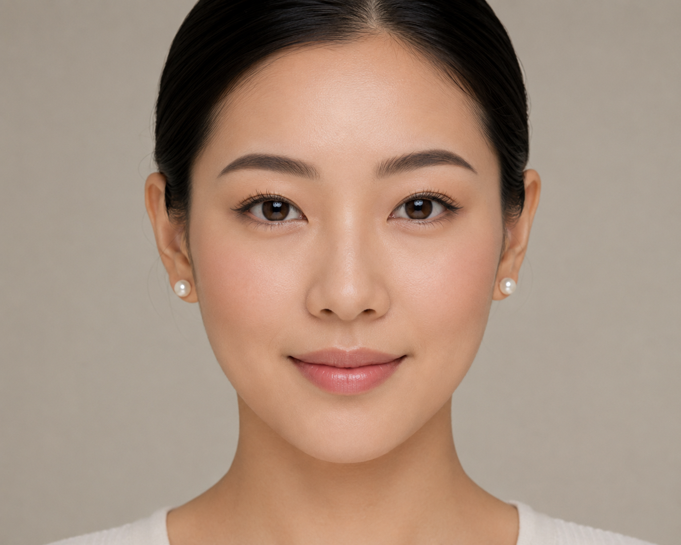 Luxury 6mm White Akoya Pearl Stud Earrings – 18K Gold Plated Sterling Silver