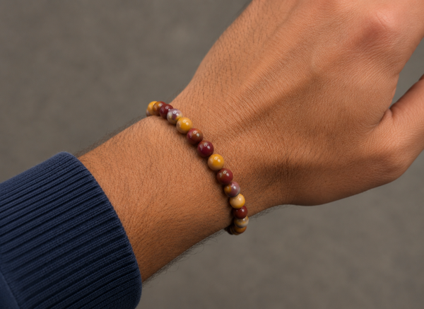 Natural Australian Mookite Bracelet – Unisex Stretch Fit