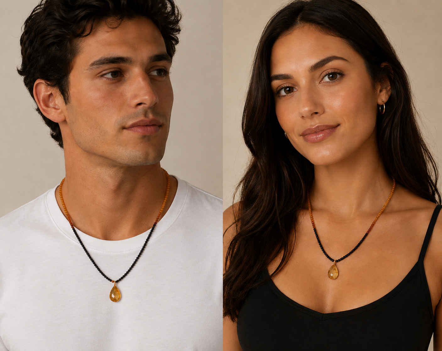 Natural Ombré Multicolour Amber Necklace