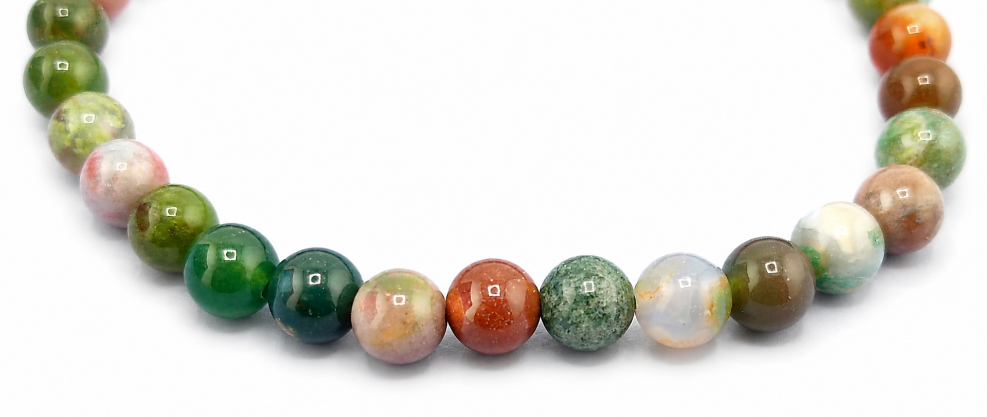 Fancy Jasper Stretch Bracelet – 10mm Beads