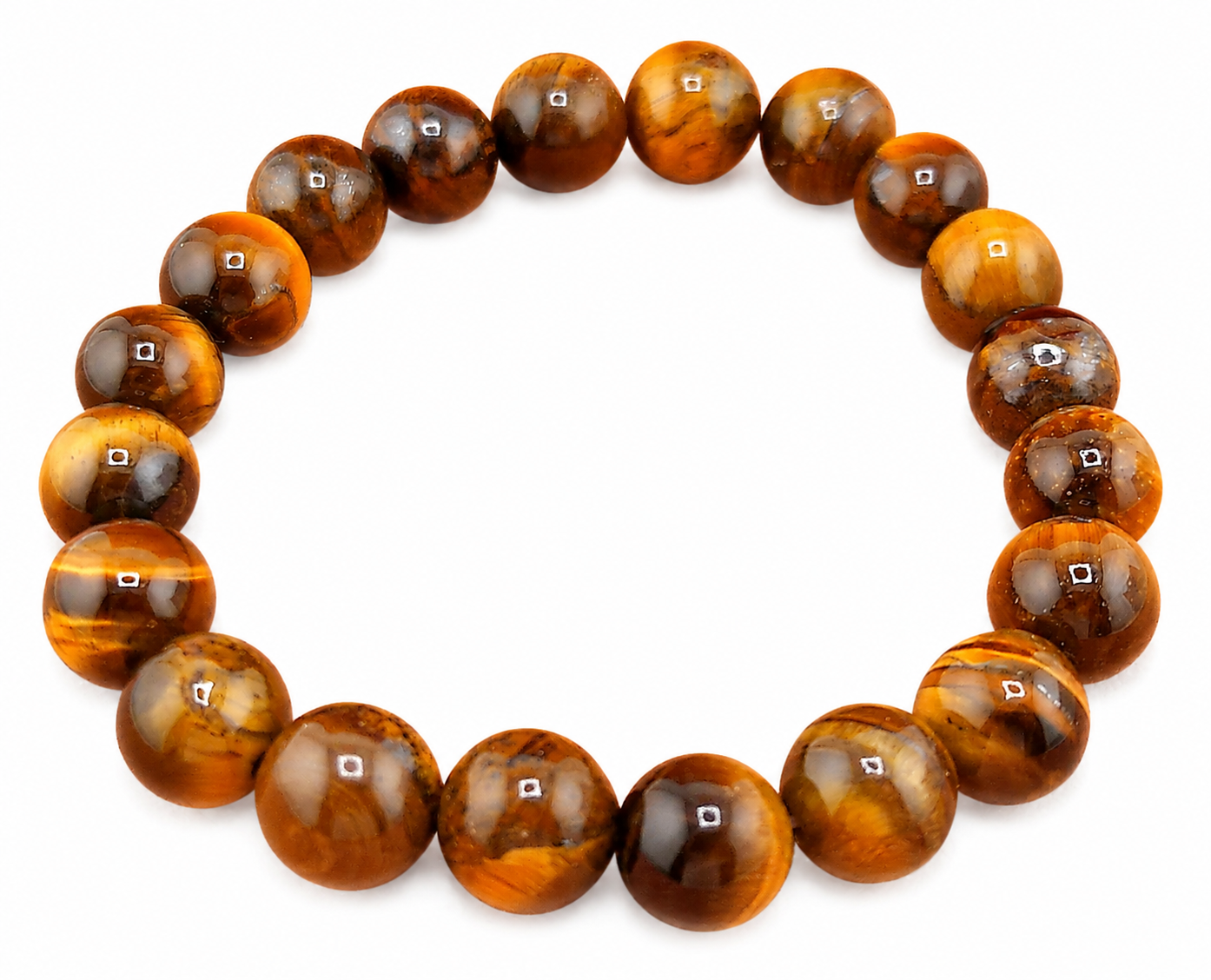 Golden Tiger’s Eye Stretch Bracelet – 10mm Beads