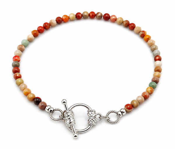 Stunning Natural Fancy Jasper Bracelet