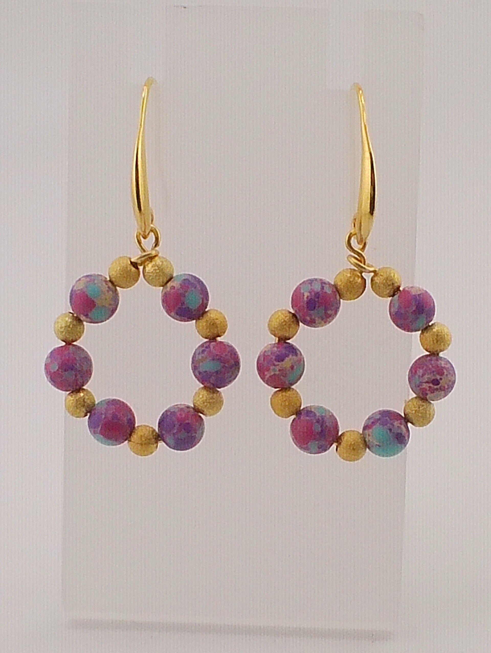 Handmade Sea Sediment Jasper Earrings