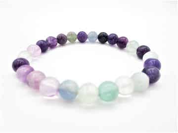 Armband - Fluoriet - 8mm