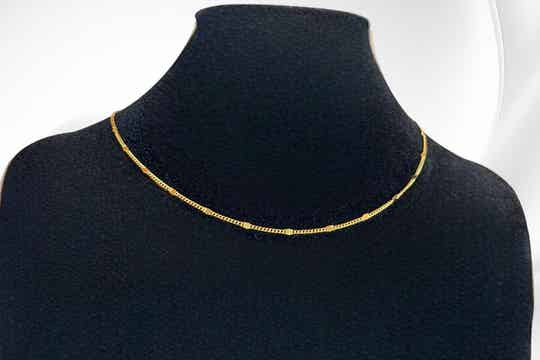 Collier ras de coup paillette