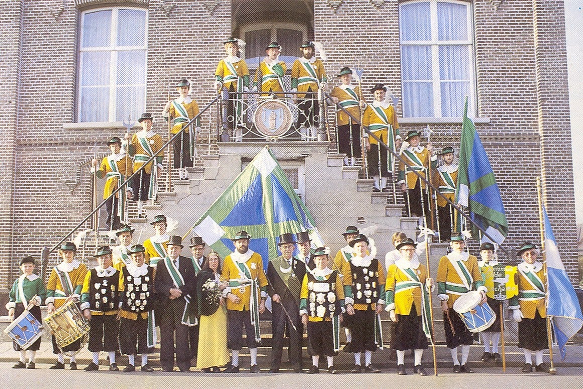 St Antonius Abt gilde voor gemeentehuis Escharen 1982.