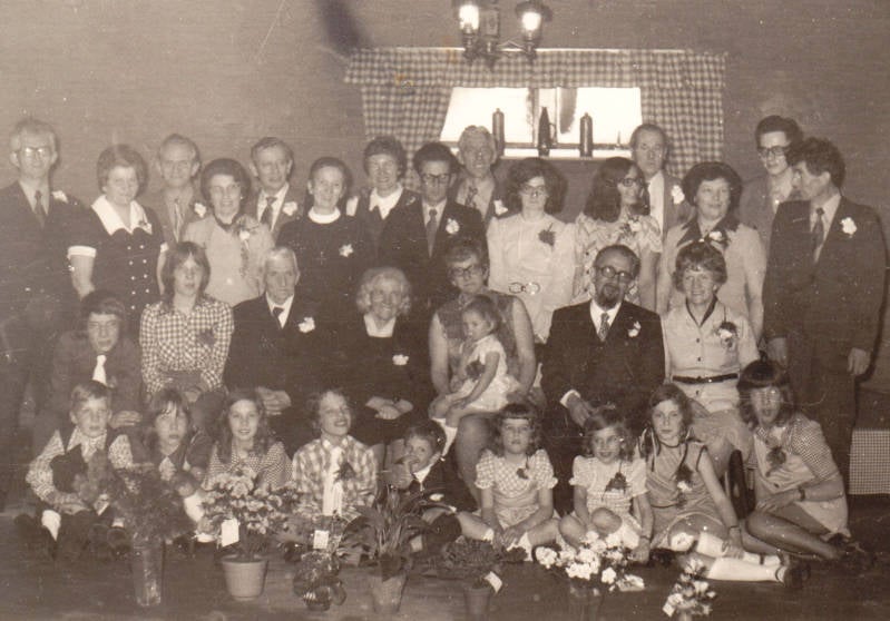 50 jarig huwelijkfeest 1973, Frans en Marie Spanjers-Franssen