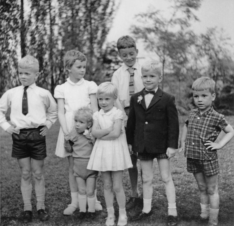 Kinderen Jo vd Hoogen, Ed, Tonnie, Peter, Marianne, Jan, Gerard, Bennie