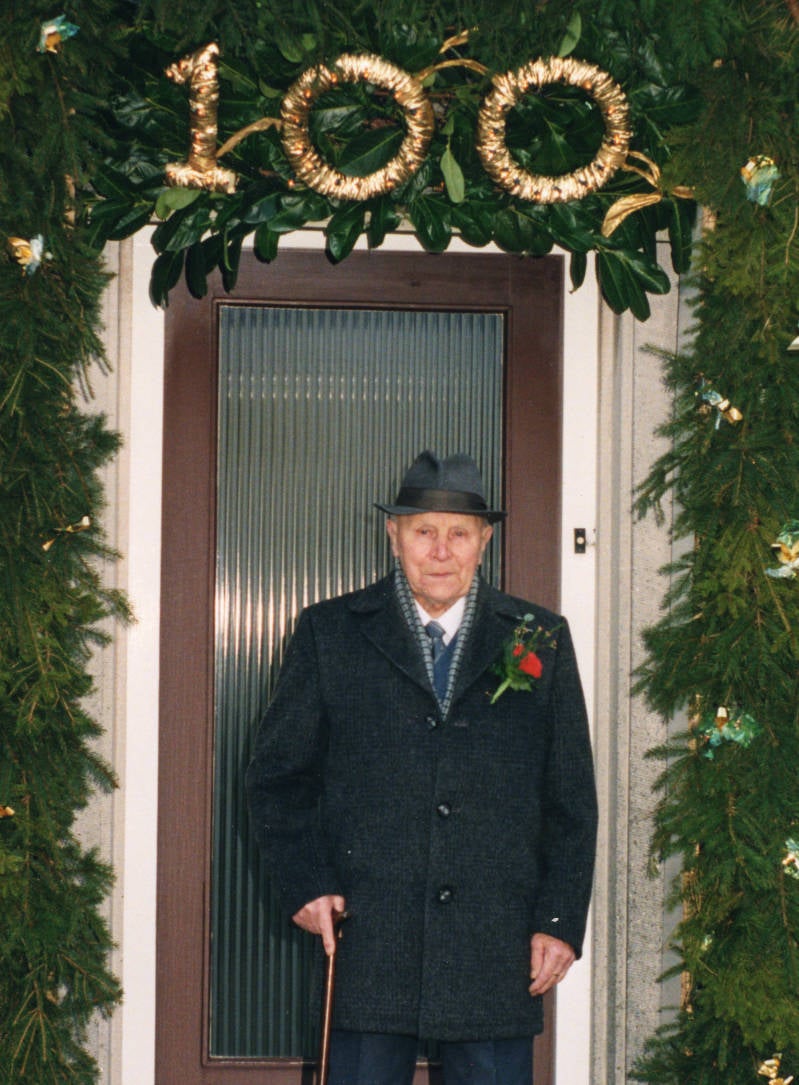 Toon Laurenssen, 100 jaar, dec. 1995
