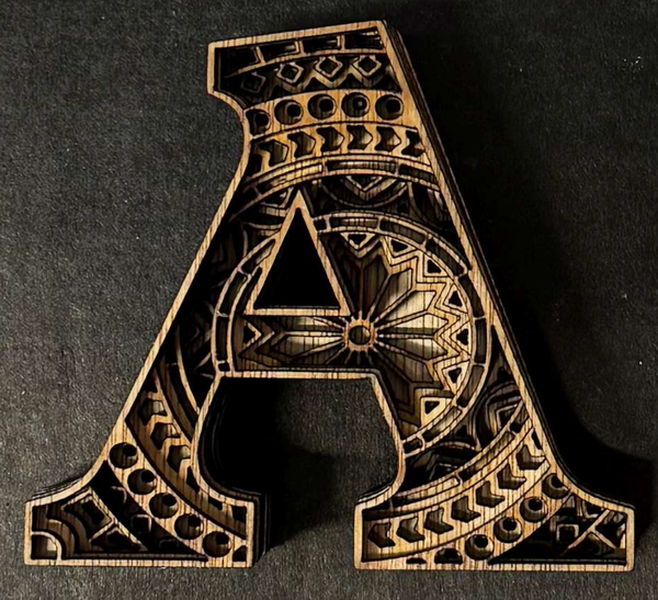 Layered clockwork letters