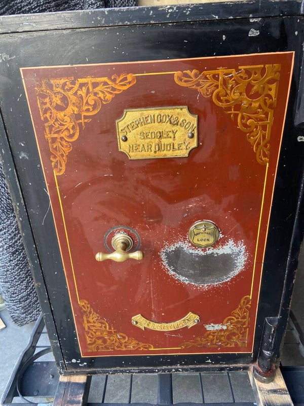 Antieke Engelse kluis “ Stephen Cox & Son “