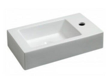 Rhea L fontein rechts 45,5 x 26 x 12 cm keramiek glans wit