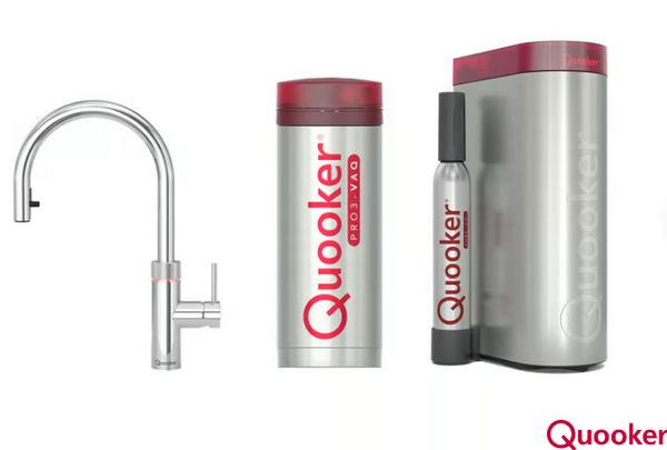 Quooker Flex met PRO3 boiler en CUBE reservoir 5-in-1 kokend water kraan