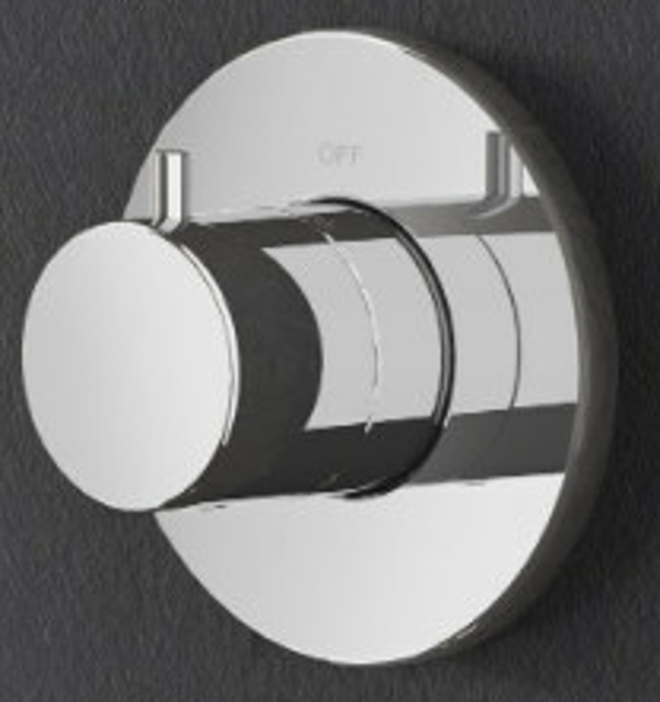 Afbouwdeel - Inbouw thermostaat 1 stopkraan Chroom