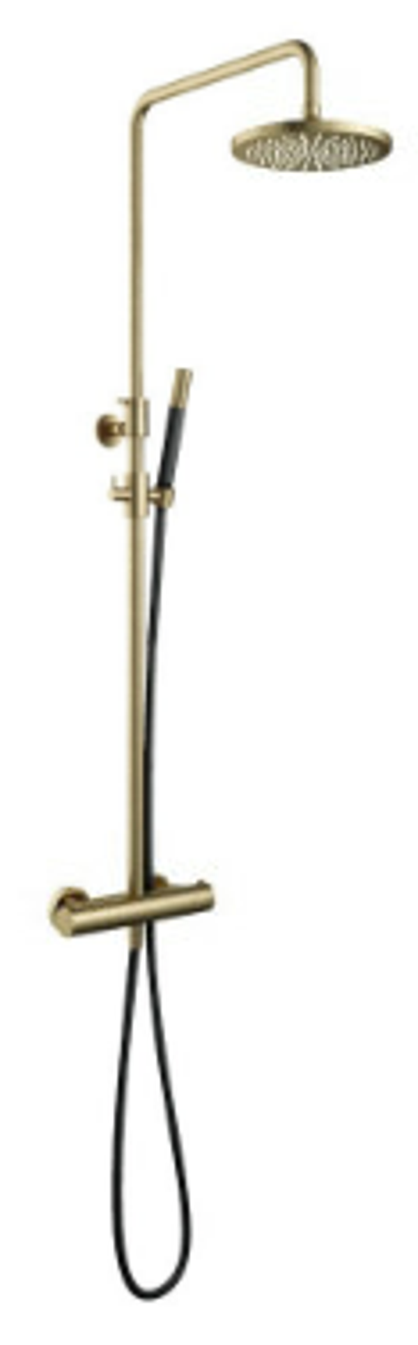 HB Thermostatische StortDoucheset Geborsteld messing