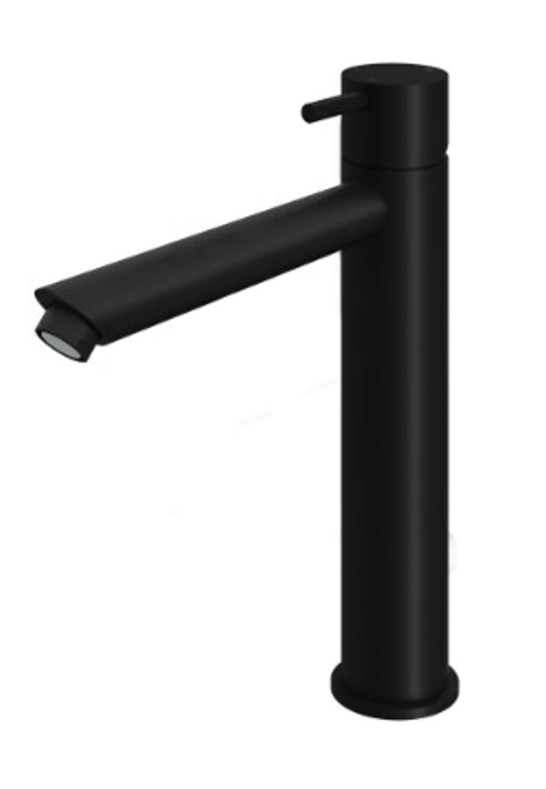 HB Wastafelmengkraan Mat Zwart Hoog