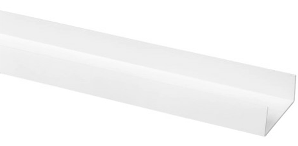 U-profiel kunststof 20x51x20mm wit 260cm