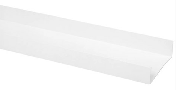 U-profiel kunststof 20x71x20mm wit 260cm