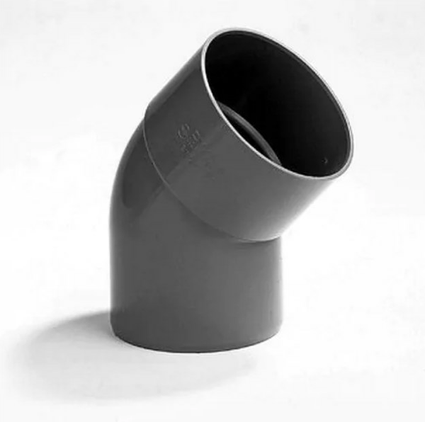 PVC Bocht 45 graden m/s - lijm
